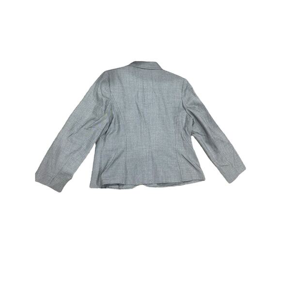 Isabella Suits Skirt Suit Set Grey Pleated Skirt Size 14W 14 W One Button Career - Picture 2 of 10